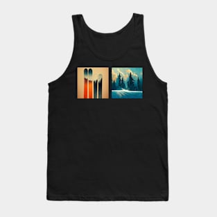 Ski Art Gift Tank Top